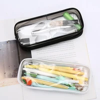 transparent big pencil case pvc school supplies pencil bag stationery gift school back to school pencil box