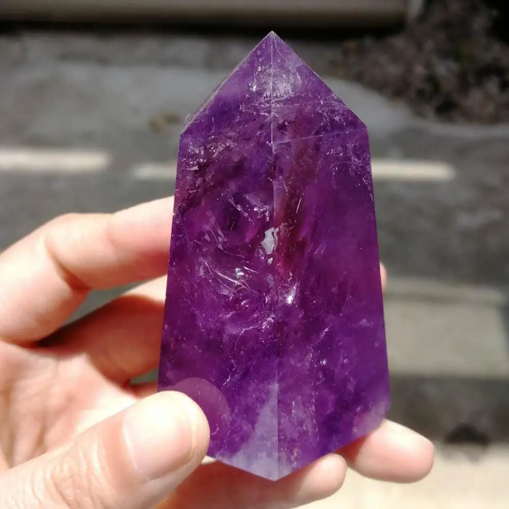 Красивая Фантазия 100% около 130-150 г красивый натуральный фиолетовый аметист кварц