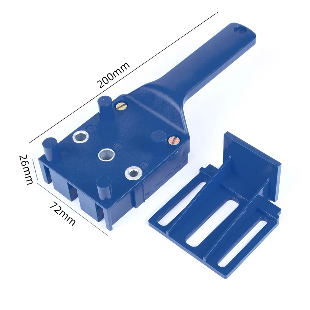 

Woodworking Doweling Jig 6 8 10mm Pocket Hole Jig Handheld Puncher Drill Set Drill Drilling Carpentry Guide Locator Tool
