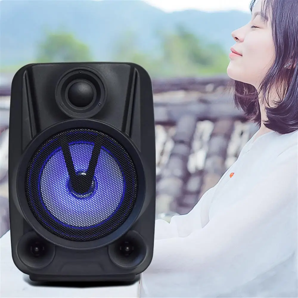 2021 Новый BT Портативный Динамик Цвет меняющийся светодиодный светильник