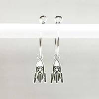 new cute earrings astronaut rocket mini accessories pendant earrings fashion jewelry charm gift men women earrings hoops