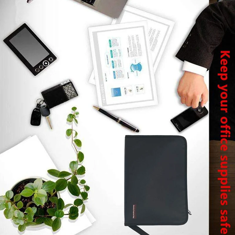 Огнеупорная Водонепроницаемая папка для документов с 12 карманами на молнии DQ-Drop |