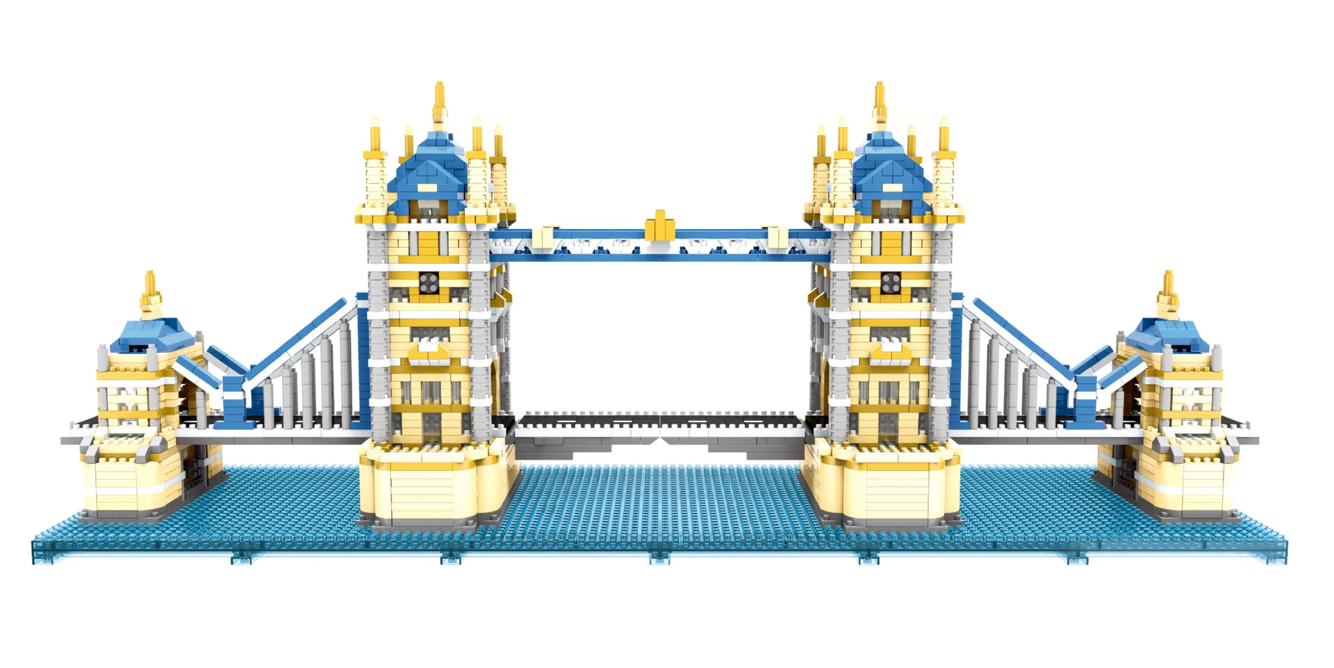 

PZX 9919 World Architecture The Tower Bridge of London 3D Model DIY Mini Diamond Blocks Bricks Building Toy for Children no Box