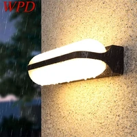 wpd outdoor led wall sconces patio waterproof simple creative decorative for porch courtyard balcony garden