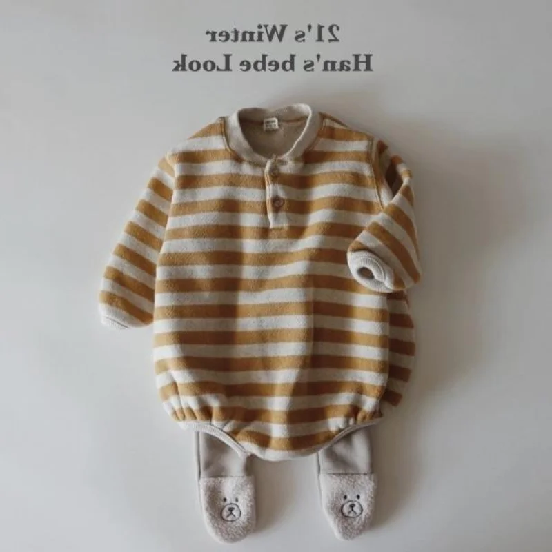 

Детская одежда, полосатый свитер, одежда для скалолазания, простые повседневные хлопковые комбинезоны для мальчиков и девочек, модные комб...