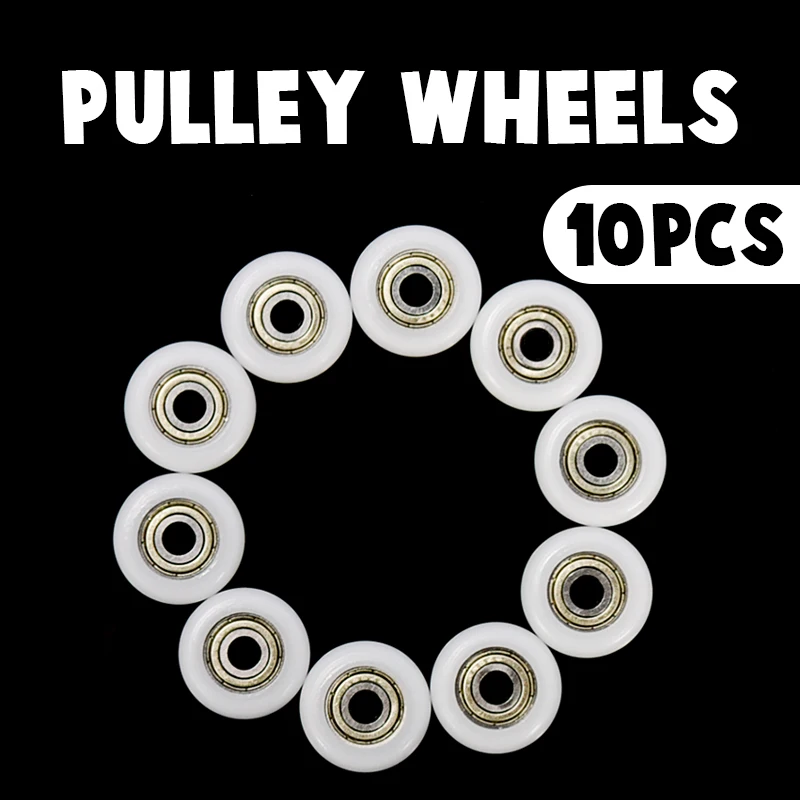 10 шт. 5*23*7 мм нейлоновые пластиковые подшипники из углеродистой стали шкив колеса
