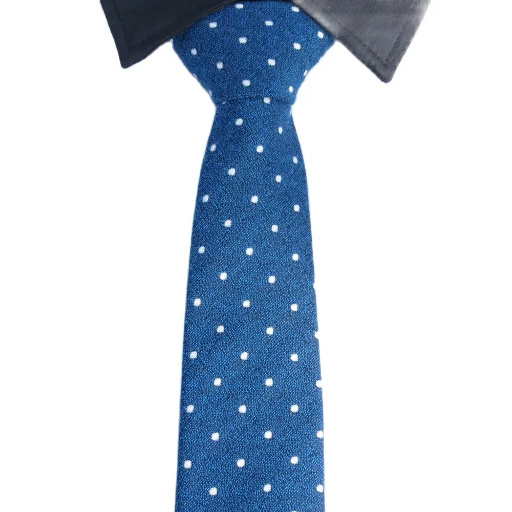 

Синий галстук, галстуки 6 см, мужской модный хлопчатобумажный галстук в горошек, галстук-бабочка, квадратный карман, мужской галстук-бабочка