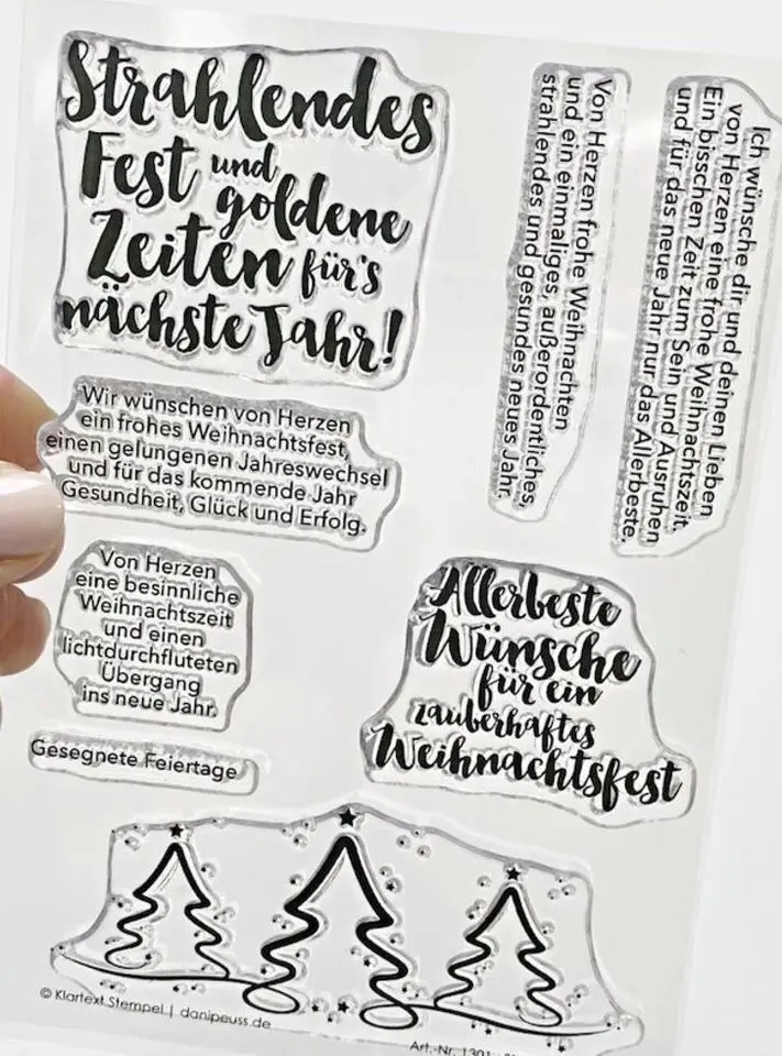 Немецкий прозрачный штамп для скрапбукинга своими руками/изготовления карт