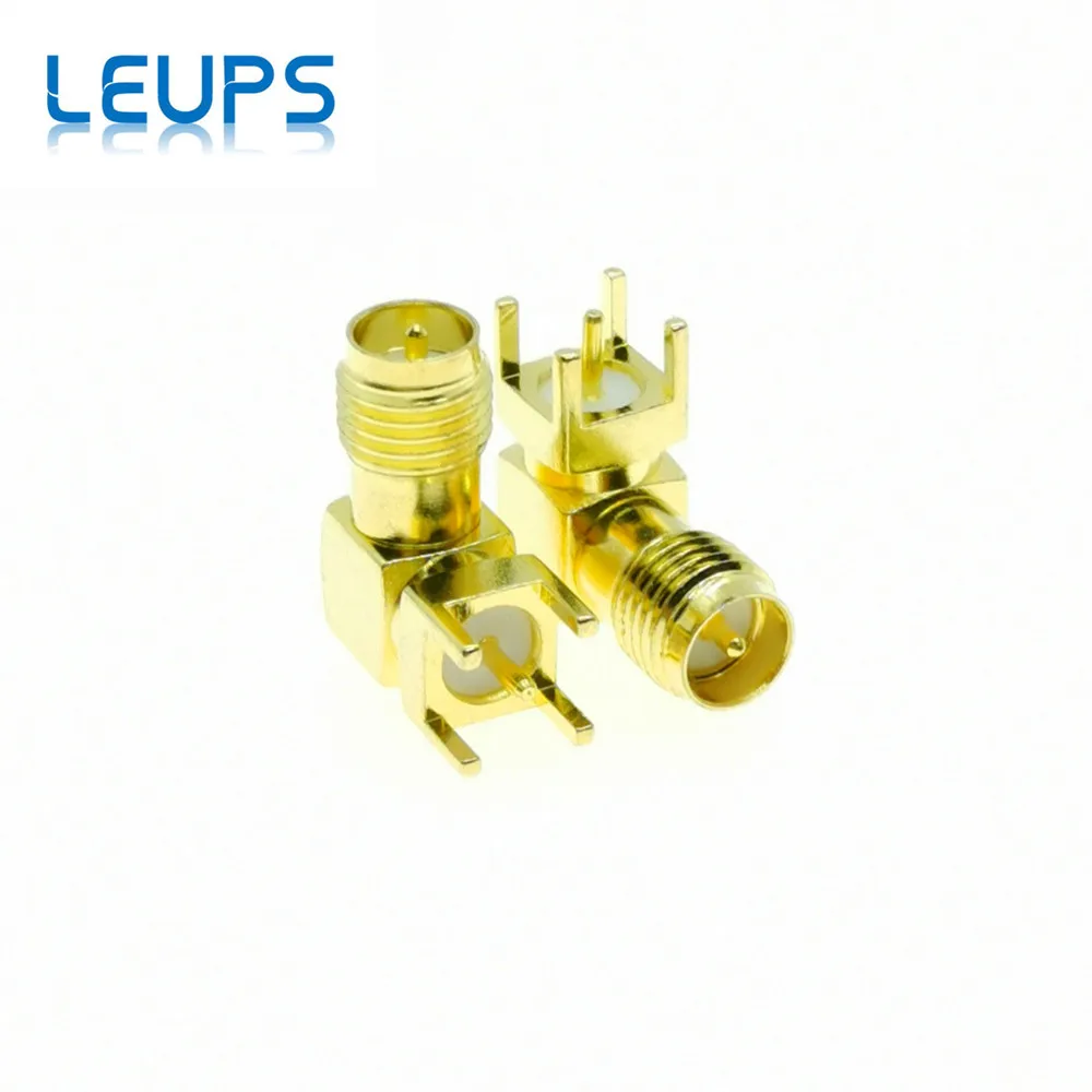 500 шт. RP-SMA гнездо (штырь) вилка Центр правый угол крепление на печатную плату