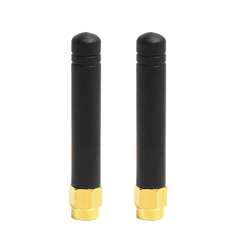

2Pcs WiFi Antenna 2.4GHz/5.8GHz Dual Band 3dbi RPSMA/SMA Connector Rubber Aeria for Mini PCI Card Camera USB Adapter Net