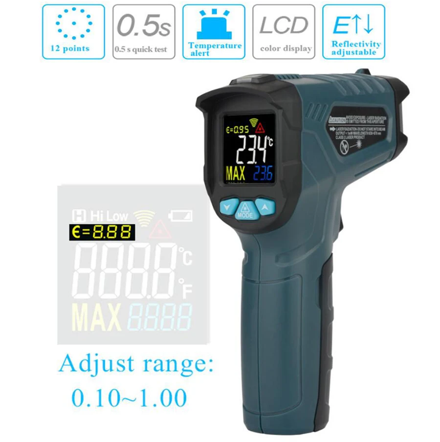 Бесконтактный термометр Ir01c ручной инфракрасный термометр-пистолет для
