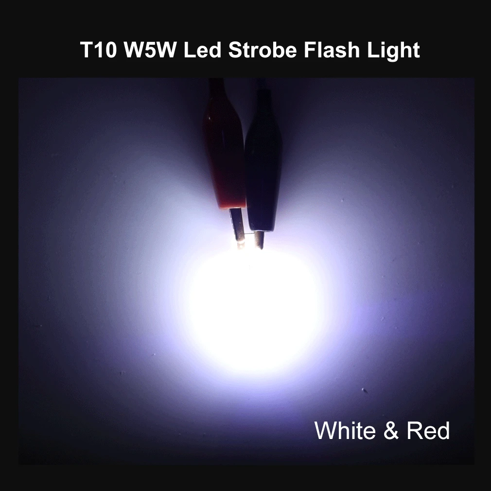СВЕТОДИОДНЫЕ стробоскопы T10 LED W5W новые Сверхъяркие лампы-вспышки WY5W 168 501 COB