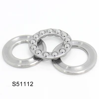 s51112 bearing 608517 mm 1pc abec 1 stainless steel thrust s 51112 ball bearings