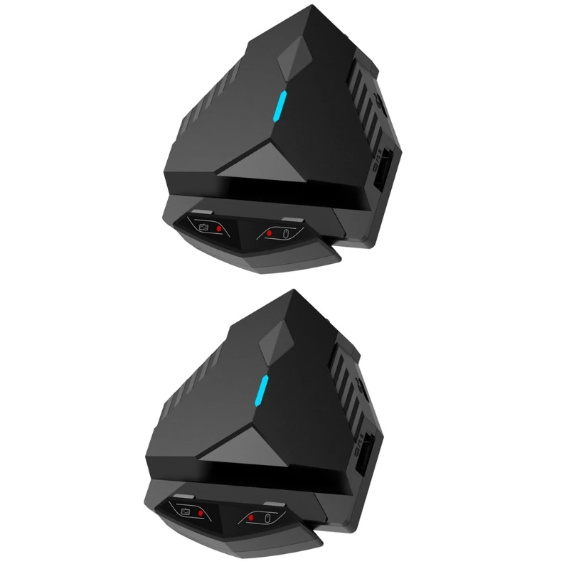 

Portable Keyboard Mouse Converter with 3.5mm + Type-C Headset Dual Interface