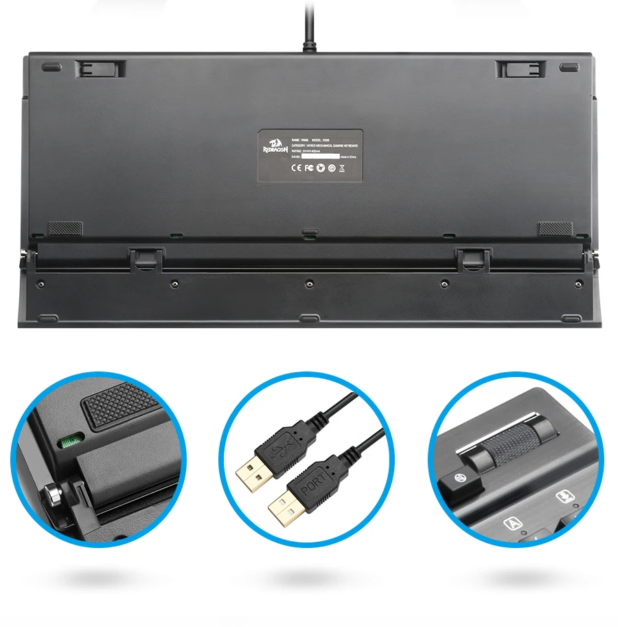Redragon K550 алюминиевая USB Механическая игровая клавиатура Rgb Красный Фиолетовый переключатель Diy эргономичный ключ с подсветкой против привидения PC Pro Gamer