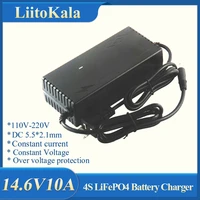 output 14 6v 10a for 12v 10a lifepo4 battery charger with eu us plug clips charge dc adapter input 100 240v 5 52 1dc