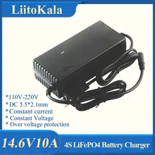 Output 14.6V 10A For 12V 10A Lifepo4 Battery Charger with EU US Plug Clips Charge DC Adapter Input 100-240V 5.5*2.1DC