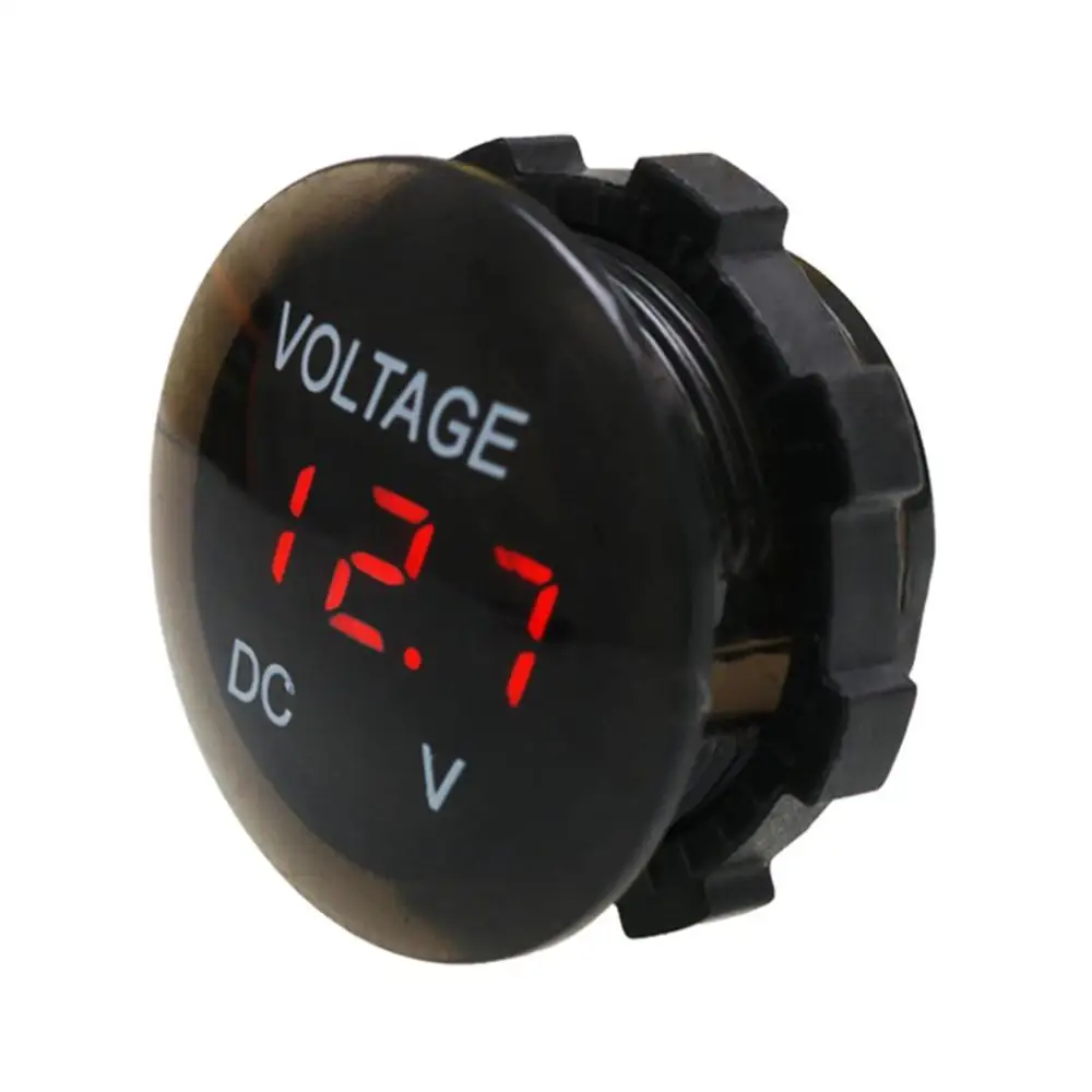 Автомобиль Мотоцикл DC 5V 48V светодиодный Панель цифровой Напряжение метр Батарея