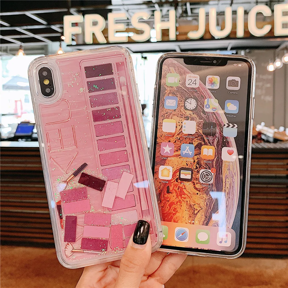 Чехол для iPhone 12 Pro Max 11 7 8 Plus X XR XS MAX ТПУ с блестками | Мобильные телефоны и