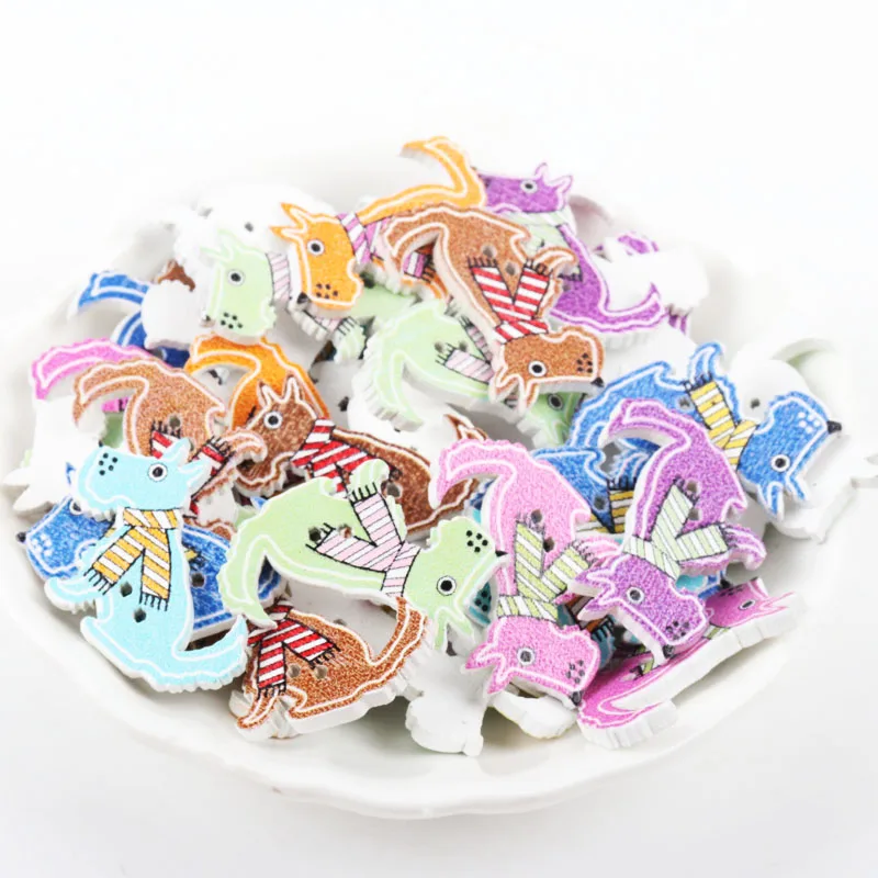 30 шт. деревянные пуговицы для скрапбукинга 25 х28 мм | Дом и сад