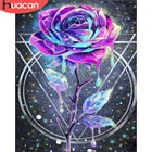 HUACAN Алмазная картина Новая роза 5D алмазная вышивка крестиком цветок картины Стразы полное мозаичное ремесло