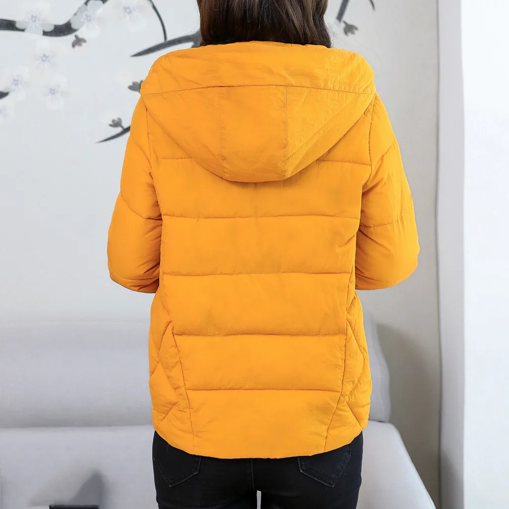 Женские зимние куртки парки 2019 модные толстые теплые топы с длинными рукавами