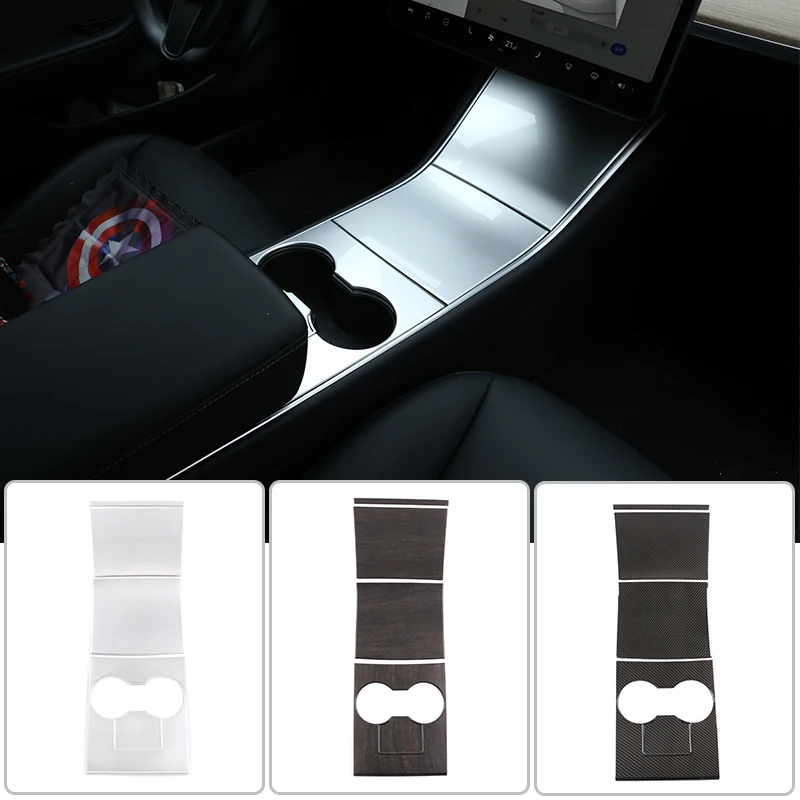 4 шт. хромированные пластины для центральной консоли Tesla Model 3 2018 2019 2020