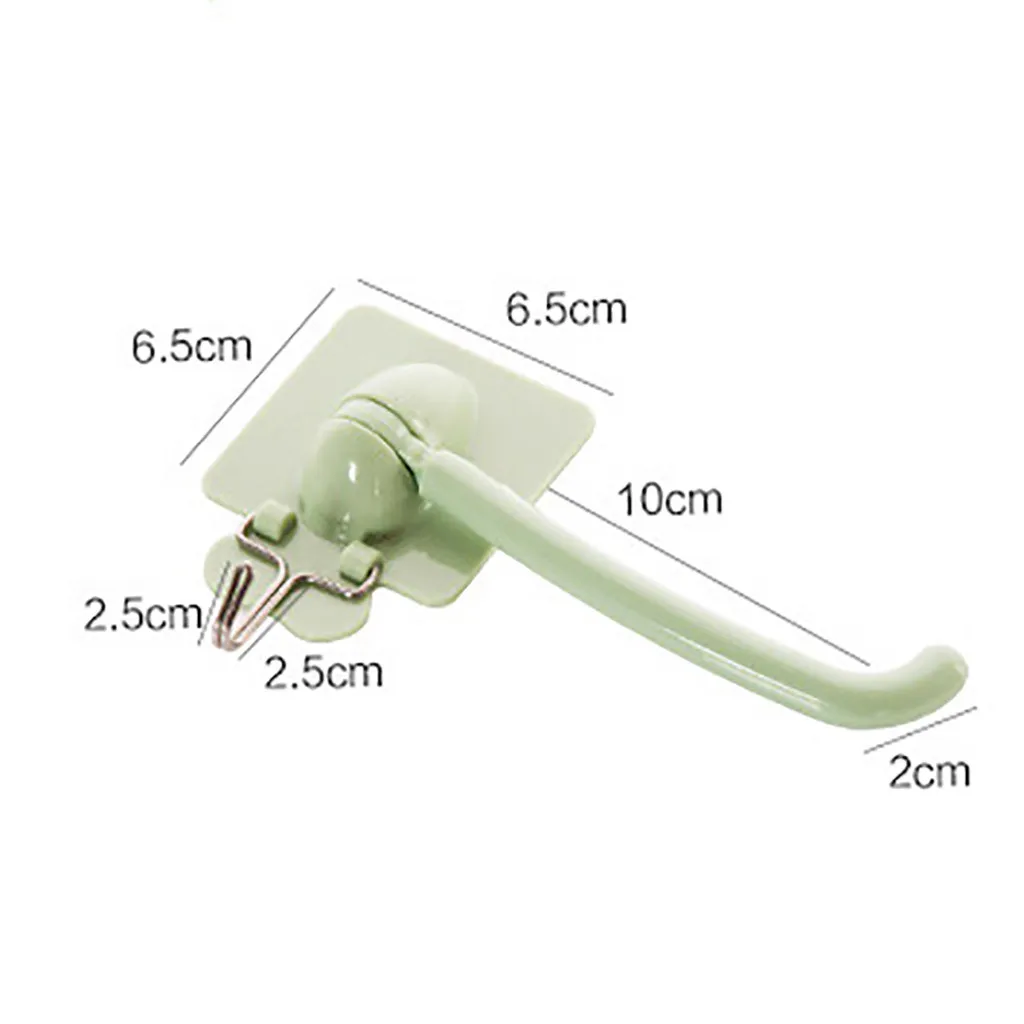 Multifunctional Towel Rail Rack Holder Self-Adhesive Wall-Mounted Rotating Double Hook Storage Hanger | Дом и сад