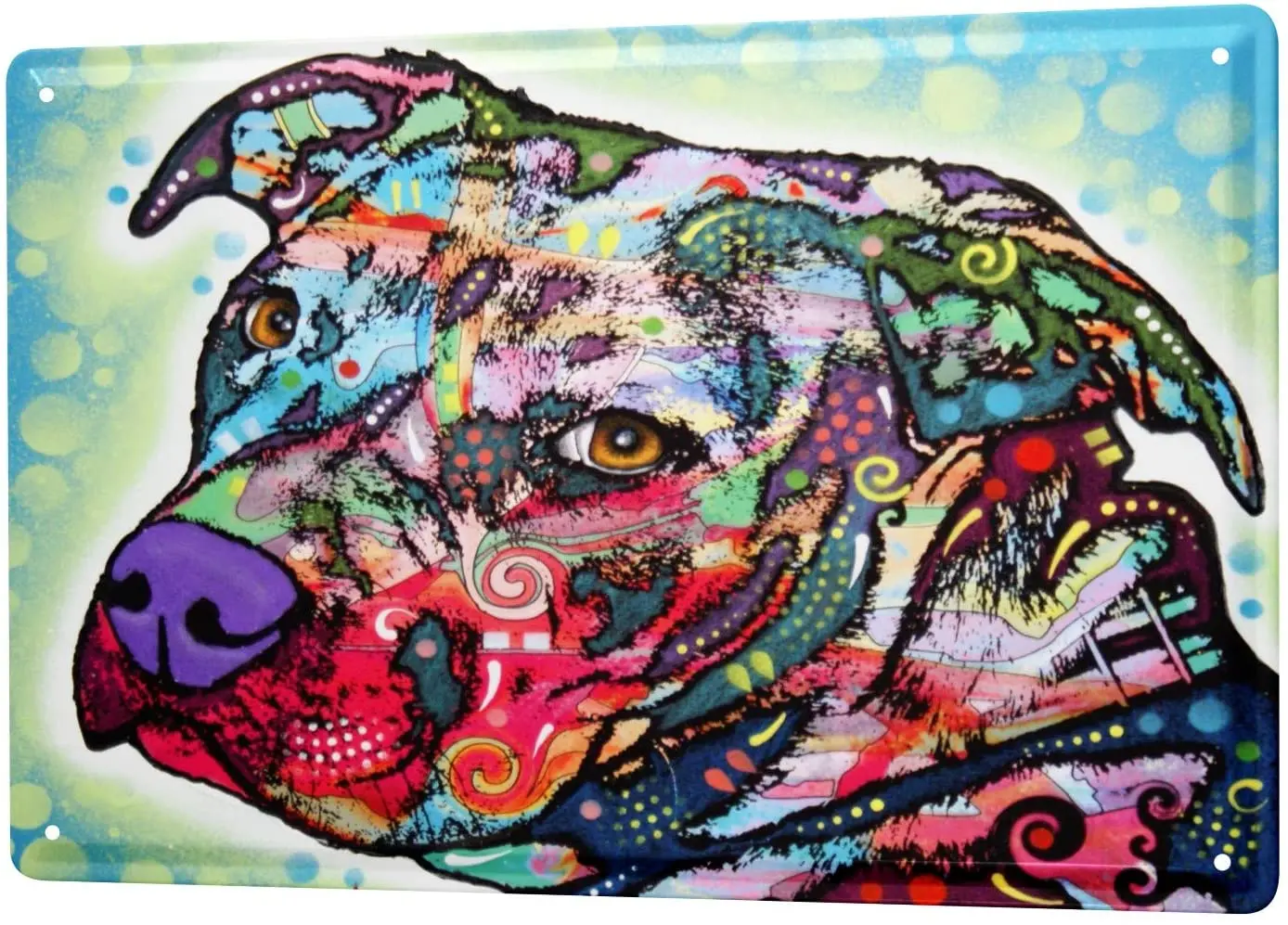 

Жестяная металлическая пластина с 2004 года, декоративный знак, таблички для домашнего декора, навес для животных, красочный питбуль