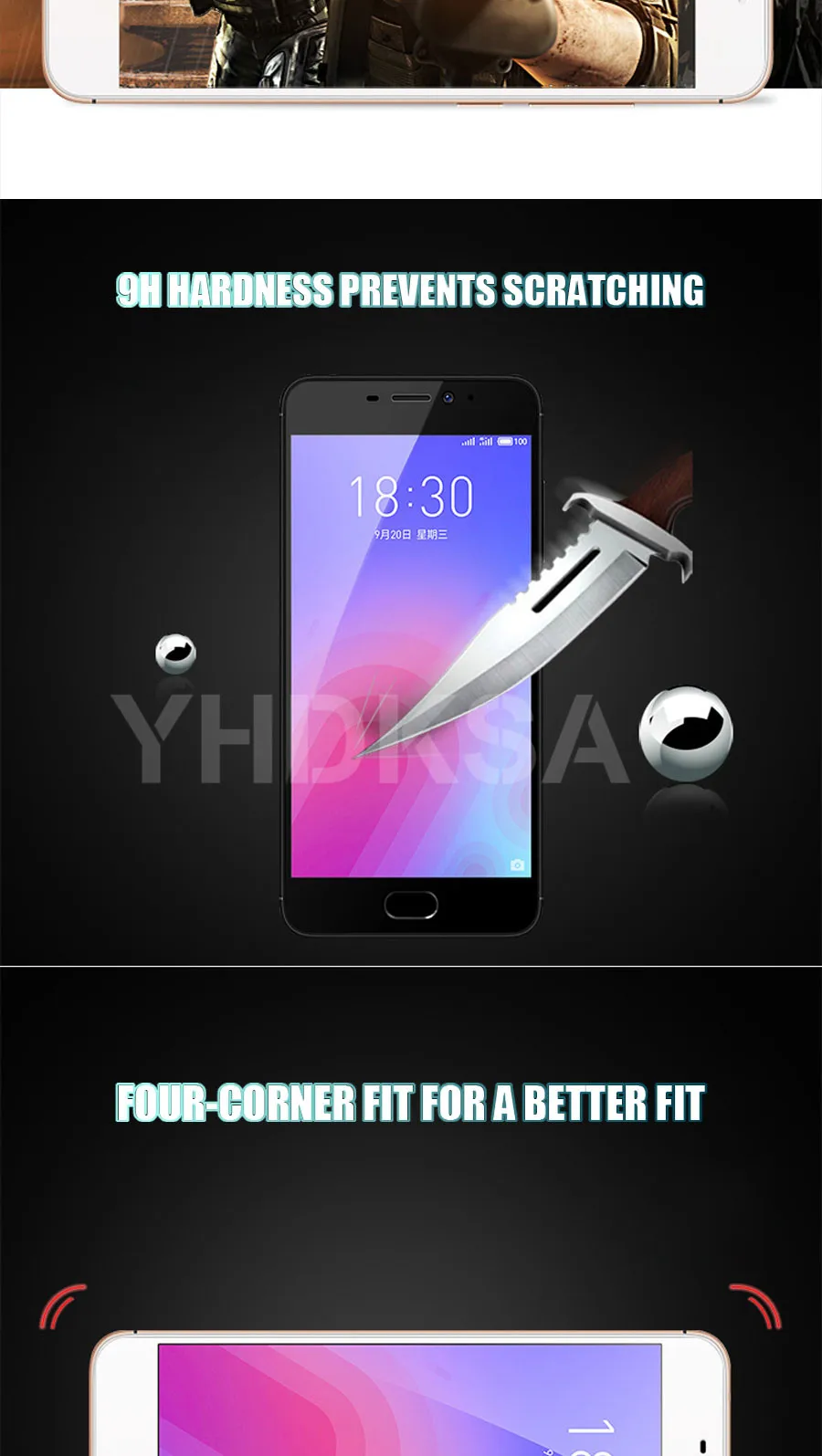 9D полное покрытие из закаленного стекла для Meizu M8 Lite M8 M6 M5 Note M6S M6T M5S M5C V8 Pro Защитная пленка для экрана