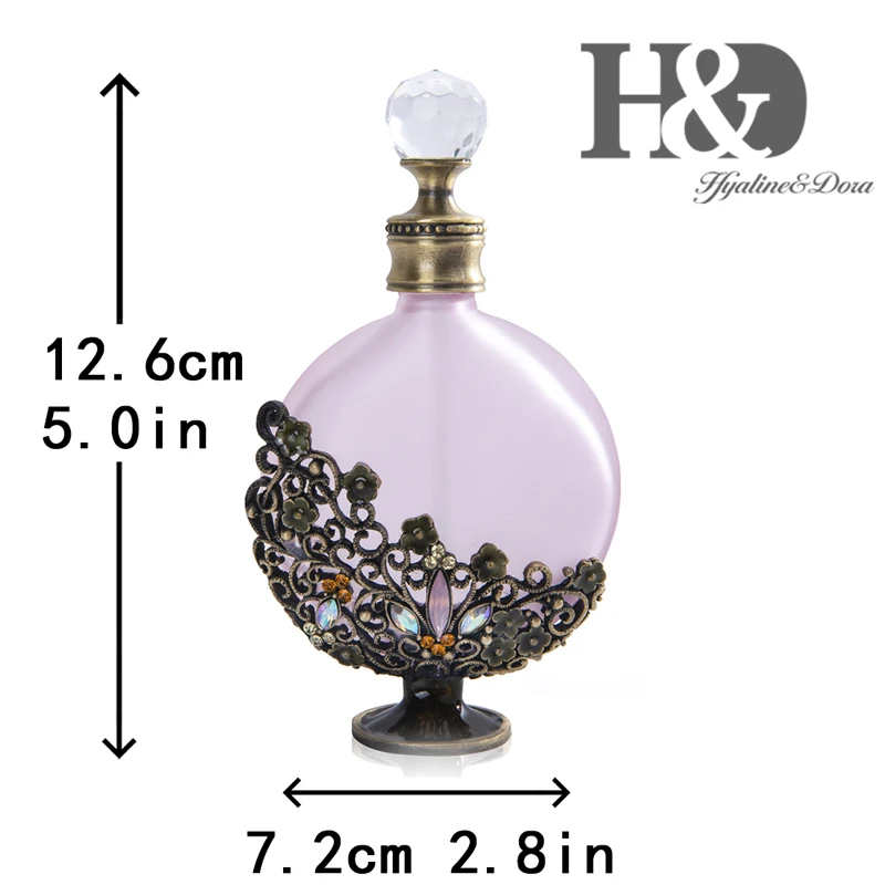 H&D, 15 стилей, пустые многоразовые флаконы для духов, Ретро стиль, матовое стекло, тонкий ароматизированный ароматизатор, контейнер для эфирных масел, Декор, подарок для девушек