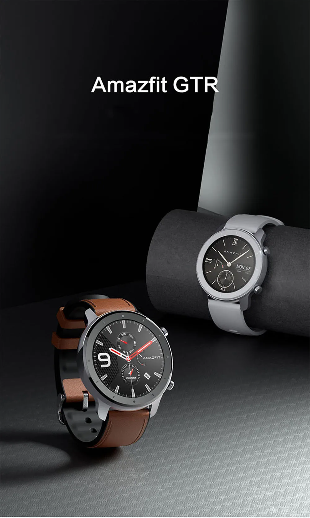Глобальная версия Amazfit GTR 47 мм Смарт-часы Huami 5ATM водонепроницаемые Смарт-часы 24 дня батарея gps управление музыкой для Android IOS