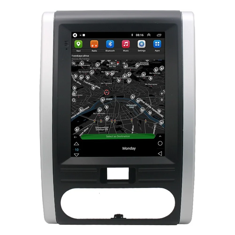Автомобильный GPS-навигатор в стиле Tesla на Android для NISSAN X-TRAIL/Qashqai 2008-2013 автомобильное