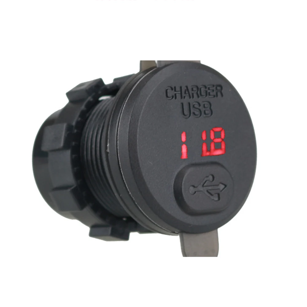 

Universal Car Phone Charger DC12V-24V USB Socket LED Plug Lighter QC3.0 Quick Charging