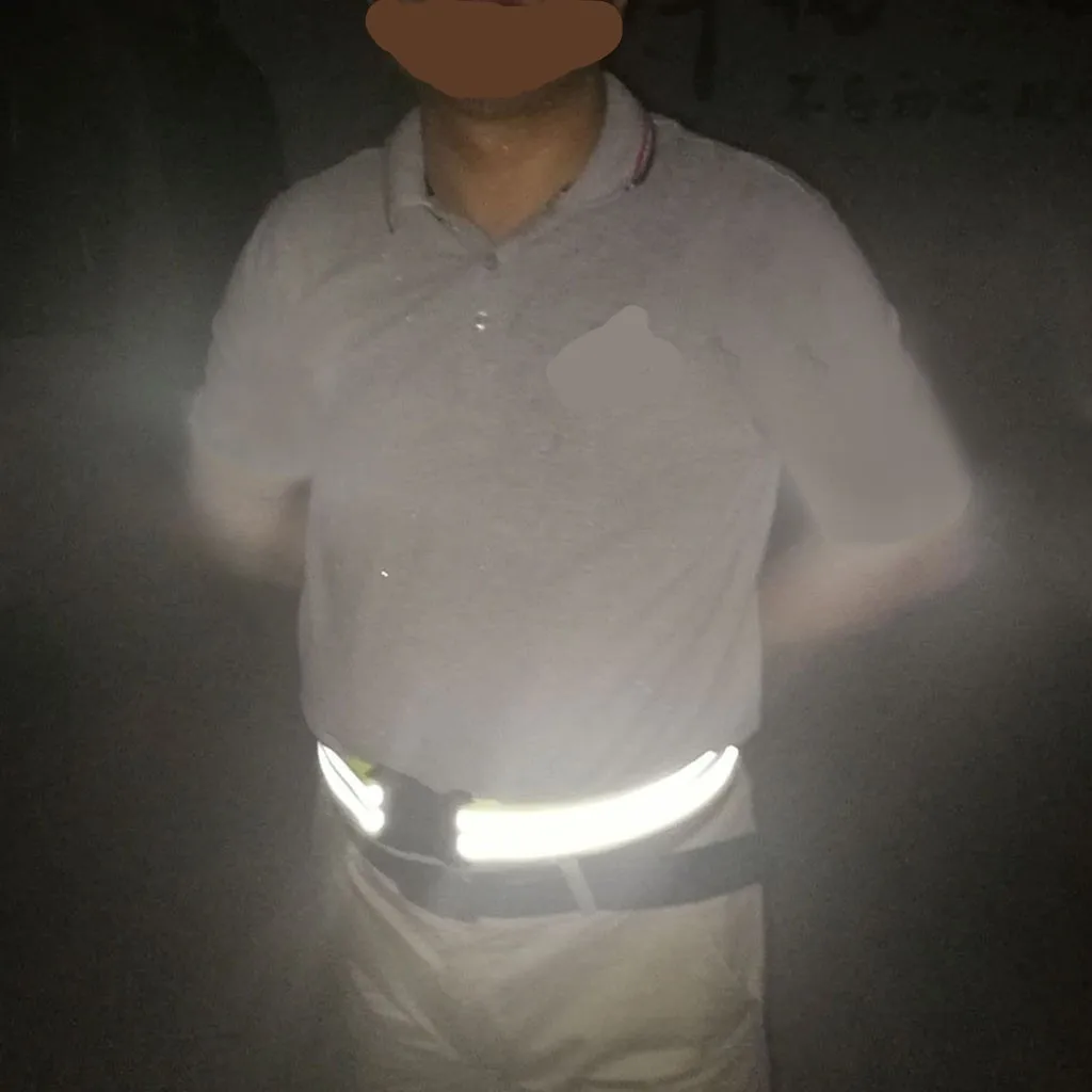 New Waist Belt For Running At Night Walking Cycling High Visibility Reflective |