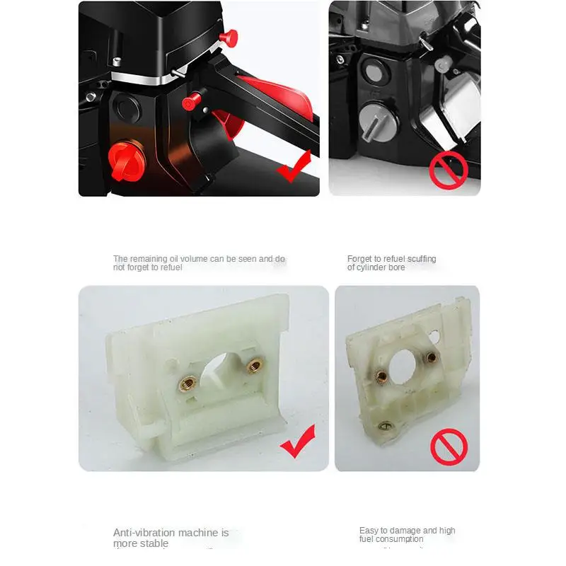 4-тактная бензопила мощностью 11500 Вт маленькая портативная цепная пила