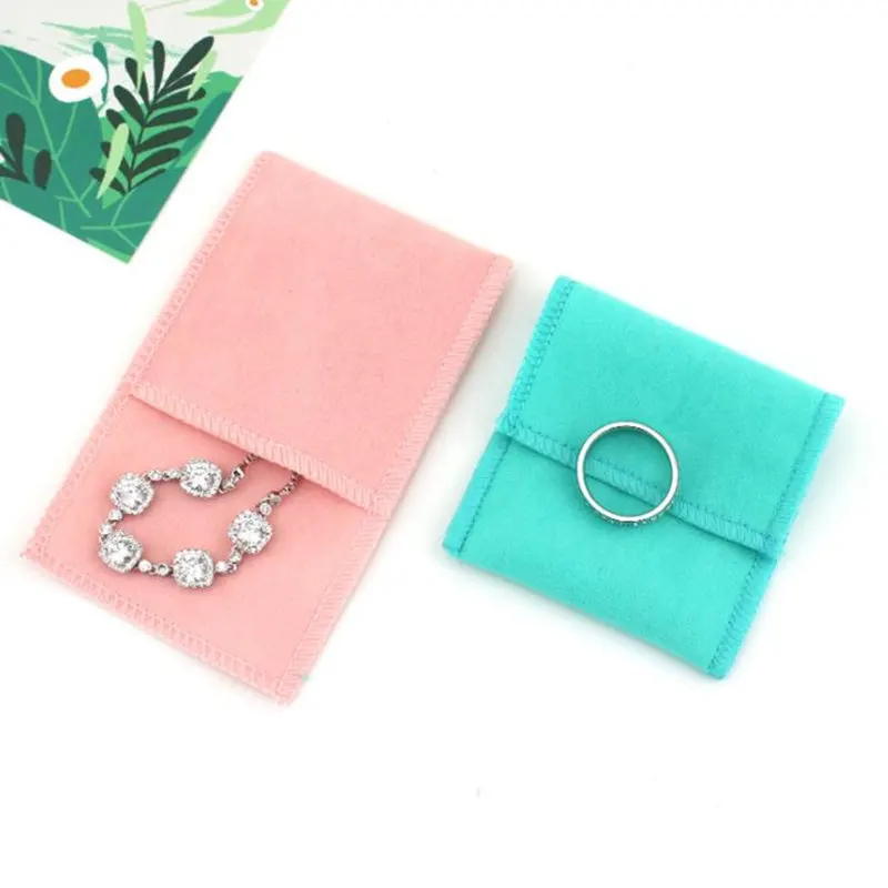 300pcs Jewelry Velvet Bag With Dark Buckle Wedding Packing Envelope Pouch Double Sided NO312 | Дом и сад
