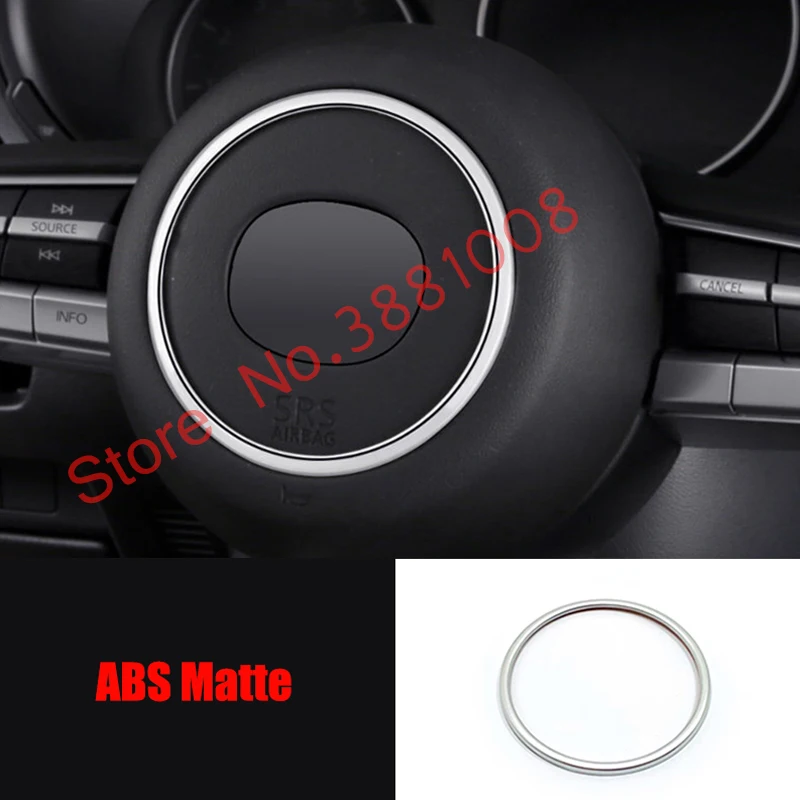 

ABS матовый чехол для Mazda 3 CX-30 2019 2020 аксессуары Авто Руль Кнопка рамка Украшение Наклейка Стайлинг автомобиля