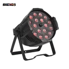 Светодиодный светильник SHEHDS Zoom Par 18x18 Вт RGBWA + UV 6в1, светильник ing In Alluminio DMX 512, сценический светильник, непроницаемый IP20 Dj Di Illuminazione
