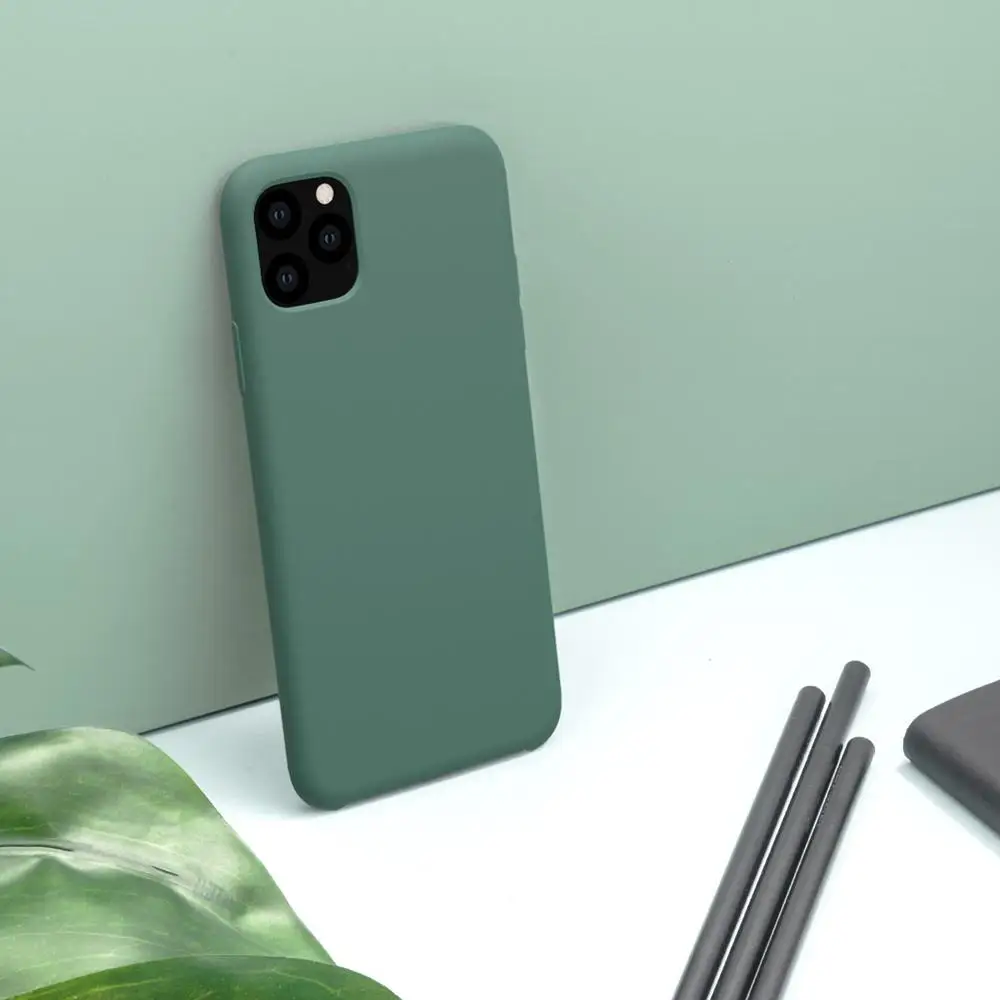 Чехол для Apple iPhone 11 pro max NILLKIN гибкий чехол из чистого жидкого силикона Гладкий