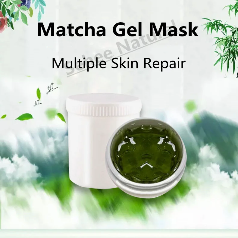 Matcha Gel Mask Cleansing Mask Improve Sedation Moisturize Replenishment And Shrink Pores 1000g Beauty Salon Equipment