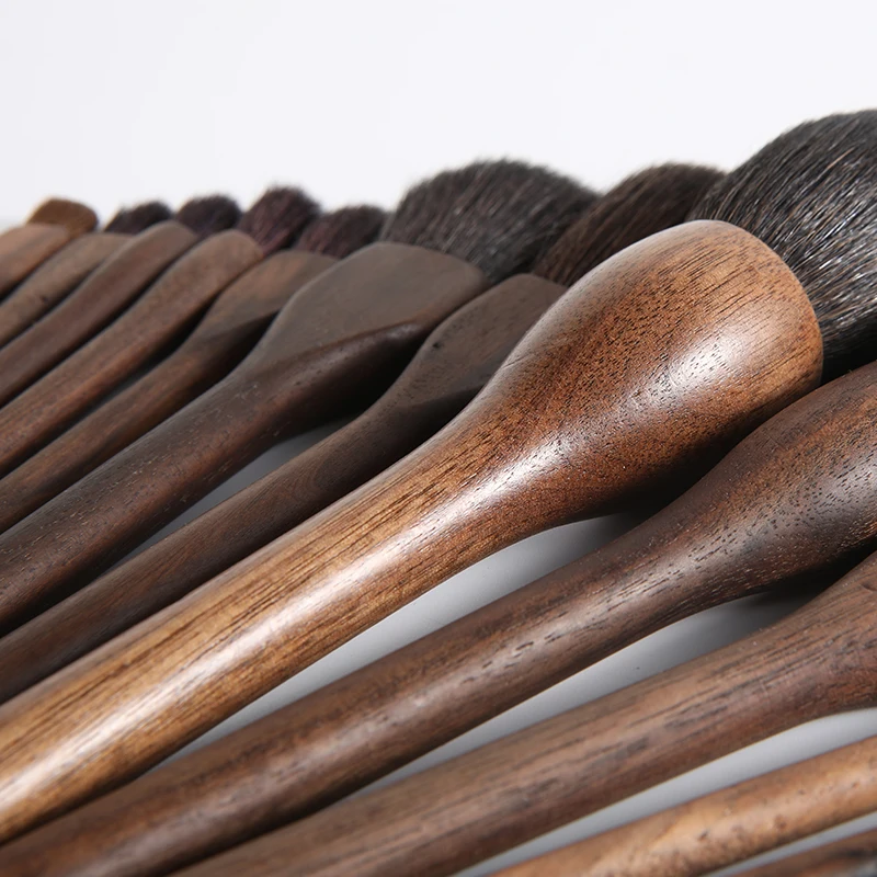Высококачественная одинарная щетка из горной шерсти мягкая деревянная ручка