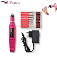 1 set professional electric nail drill machine all for manicure pedicure milling cutters set ceramic nails accessories and tool