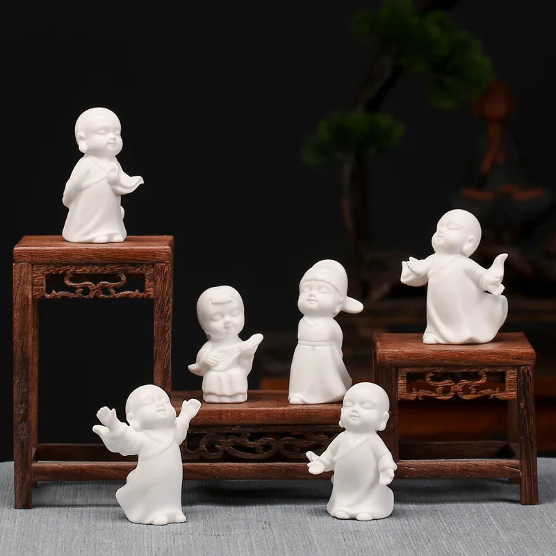 Маленькие украшения для микроландшафта керамическая белая посуда Dehua