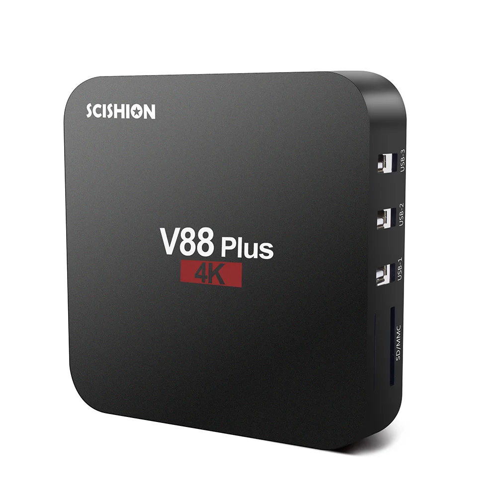 Docooler V88 Plus ТВ приставка Android 8,1 RK3329 Четырехъядерный 4K VP9 H.265 2 Гб 16 Гб Miracast DLNA WiFi LAN HD игры Смарт медиаплеер