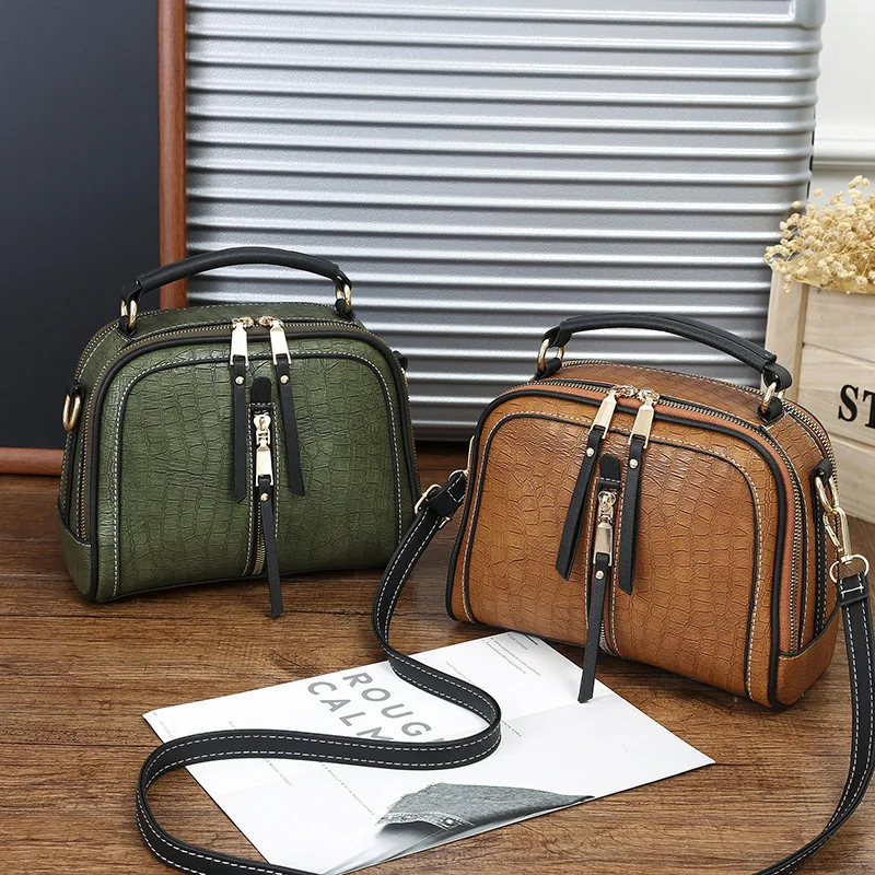 Новая модная женская маленькая сумка на плечо винтажная сумка-мессенджер из