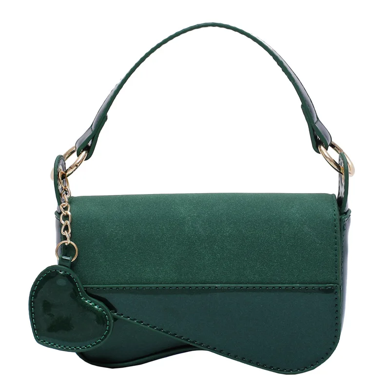 2020 новая женская сумка через плечо Западная мода диагональная Яркая кожаная |