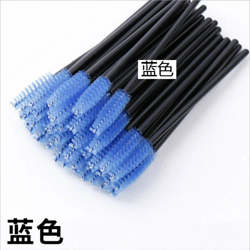 50pcs Colorful Disposable Eyelash Brush Mascara Wand Applicator Comb Makeup Tools | Красота и здоровье