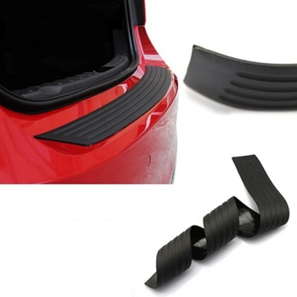 Universal Black Protector Stickers Strip bumper protector Car Anti-Collision Tape Rubber Styling Accessories | Автомобили и
