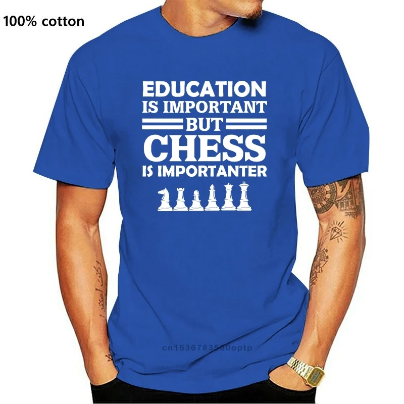 

Новое образование важно, но шахматы важны, забавный подарок игроку, футболка 2021 2021, модная брендовая одежда, 100% хлопок, короткая